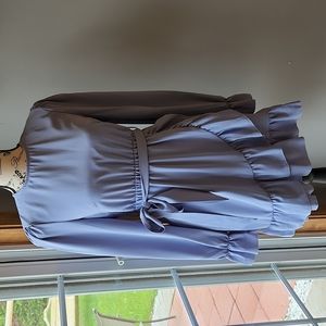 Shein Periwinkle Faux Wrap Dress, Small/ US 4